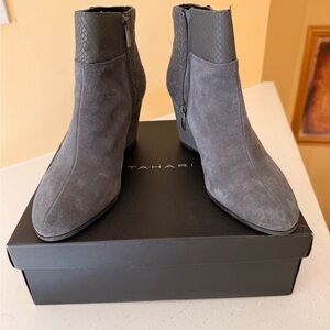 Tahari Gray Ankle Boots